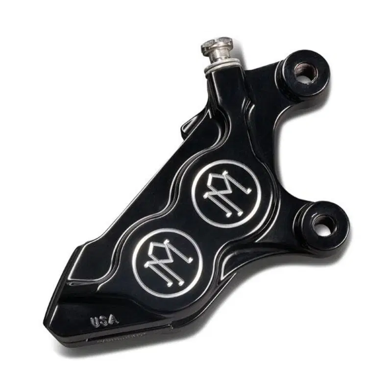 Pinza freno PM 4 pistoni ant. 125x4B nera attacco Performance Machine