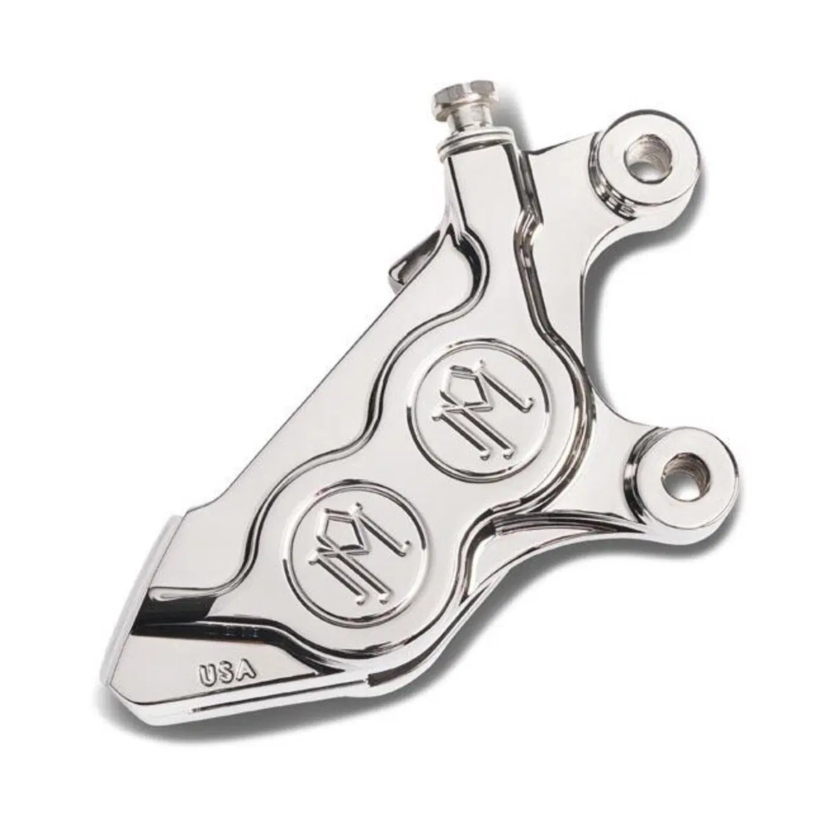 Pinza freno PM 4 pistoni ant. 125x4B cromata attac Performance Machine