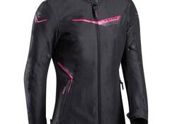 Giacca moto donna Ixon Slash Lady nero fucsia