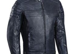 Giacca moto pelle Ixon SPARK blu navy