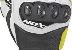 Guanti moto pelle Ixon RS TILT Nero Bianco Giallo