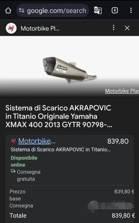 Akrapovic per X-Max 400 2013-2017 (2)