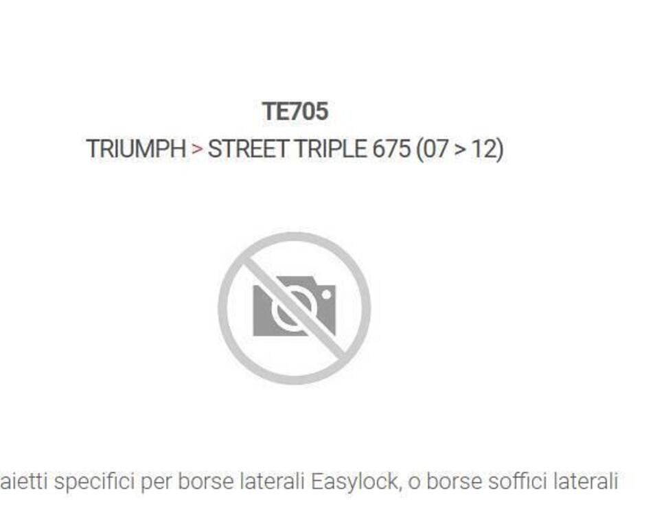 Telai laterali Givi Triumph Street Triple 675 TE70