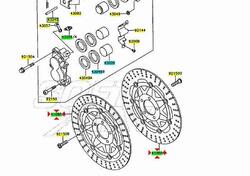 Disco freno anteriore Kawasaki Ninja ZX-6R 4108013