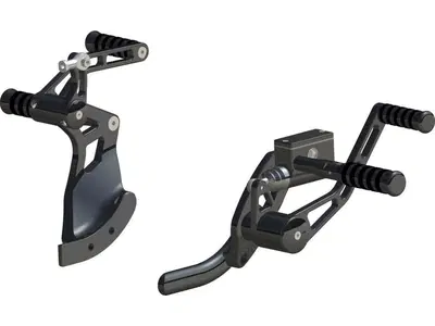 Comandi avanzati neri + estesi di 10 cm con fascet 