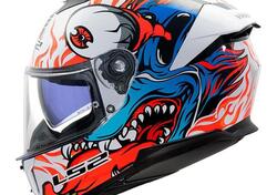 casco integrale LS2 FF808 Stream 2 bianco blu