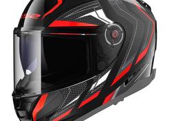 casco integrale LS2 Vector 2 in fibra rosso