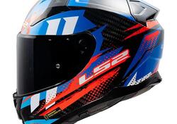 casco integrale LS2 Vector 2 in fibra blu