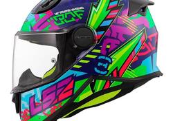 casco jet LS2 Kid OF812 blu verde