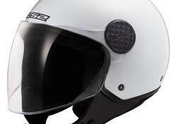 casco jet LS2 Sphere Lux in materiale KPA bianco