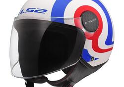 casco jet LS2 Sphere Lux 2 Urby blu rosso opaco