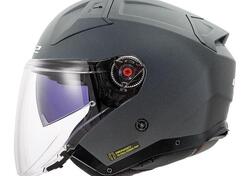 casco jet LS2 Infinity 2 in fibra concrete opaco