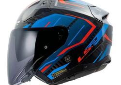 casco aperto LS2 Infinity 2 in carbonio blu