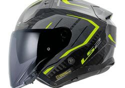 casco jet LS2 Infinity 2 in carbonio giallo