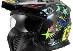 casco trial LS2 Drifter OF606 nero blu