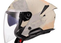 casco jet LS2 Verso 2 aqua ivory opaco