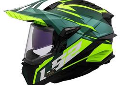 casco trail LS2 MX701 Explorer Spire verde opaco