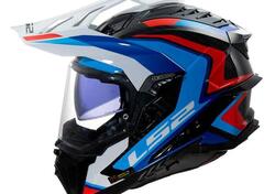 casco trail LS2 MX701 Explorer in carbonio blu