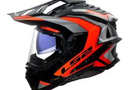 casco trail LS2 Explorer in carbonio arancio