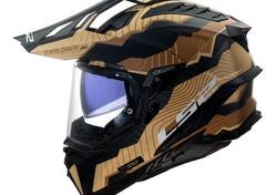 casco trail LS2 MX701 Explorer in carbonio sabbia