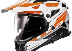 casco cross LS2 MX702 Pioneer 2 Namib arancio