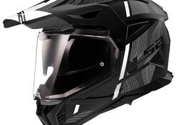 casco integrale LS2 MX702 Pioneer 2 nero opaco bia