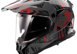 casco cross LS2 MX702 Pioneer 2 rosso