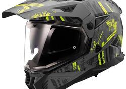 casco motocross LS2 MX702 Pioneer 2 giallo