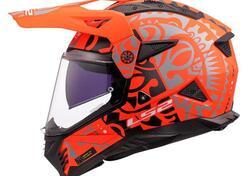 casco integrale LS2 MX702 Pioneer 2 arancio opaco