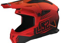 casco offroad LS2 Fast 2 in KPA arancio opaco