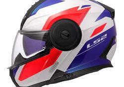 casco modulare LS2 Strobe 2 bianco blu