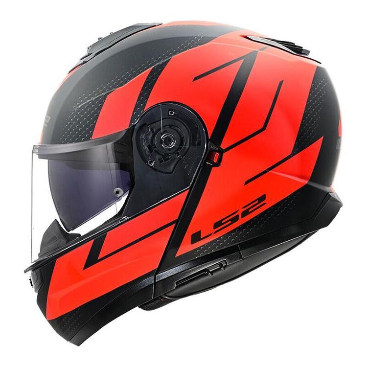 casco modulare LS2 Strobe 2 rosso opaco