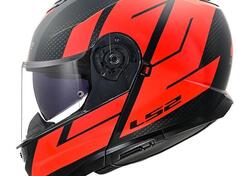 casco modulare LS2 Strobe 2 rosso opaco