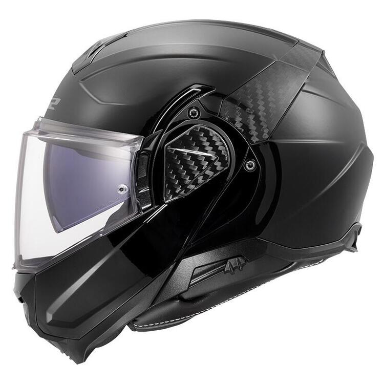 Casco convertibile LS2 Advant II in carbonio nero