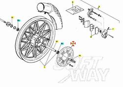 Disco freno anteriore Aprilia Red Rose 125 1987-94