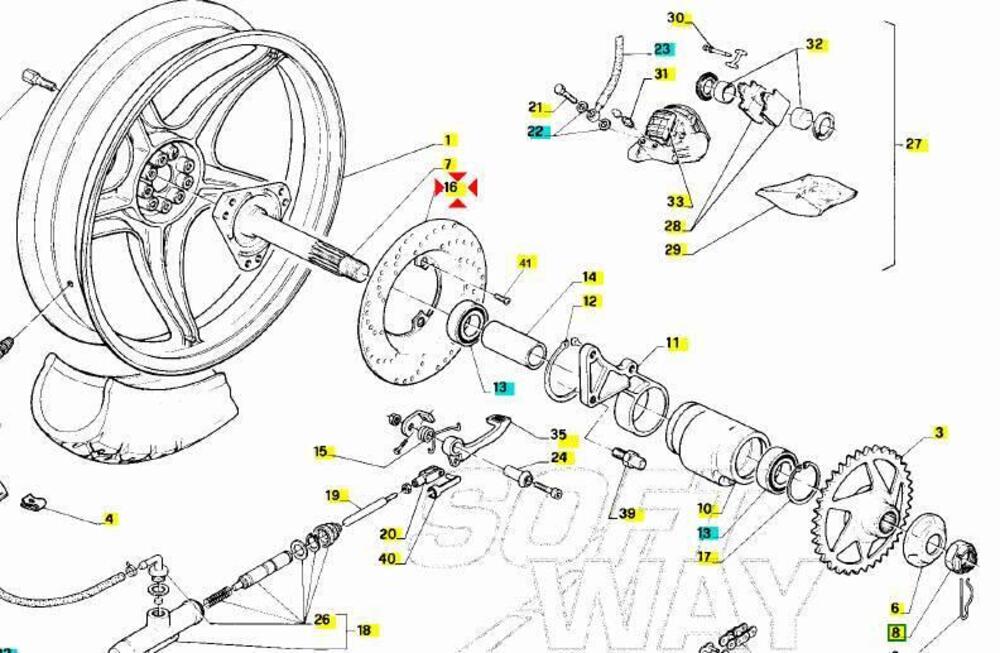 Disco freno posteriore Aprilia RS50 AP8213269