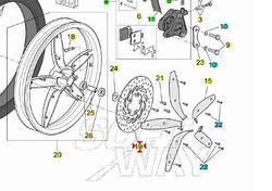 Disco freno anteriore Aprilia Scarabeo 50 AP821338