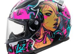 casco integrale LS2 FF353 Rapid 2 Cyberg rosa opac