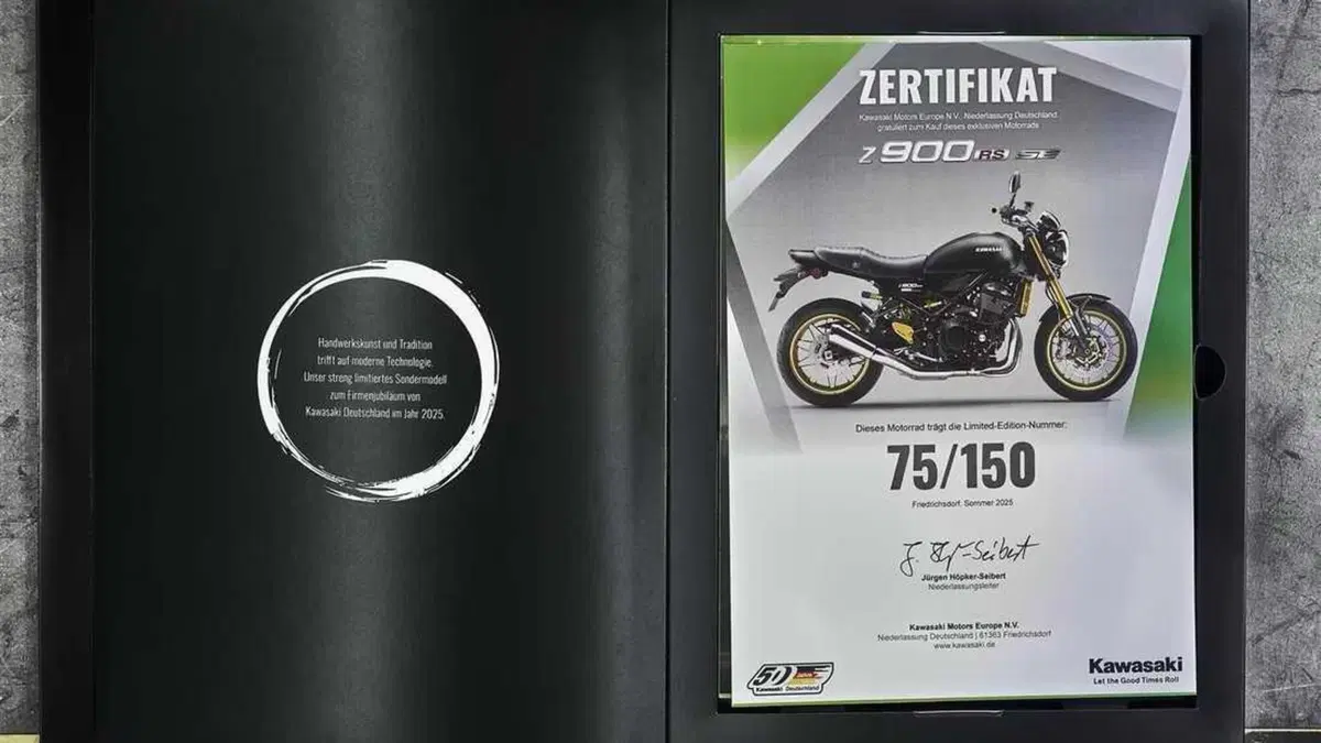 Kawasaki Z 900 RS SE: in Germania un'edizione limitata per i 50 Anni dell'importatore (11)