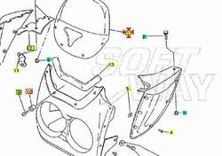 Cupolino Yamaha TDR125R 3SHF837U1000