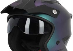 Casco Jet Acerbis Aria Metallic Chameleon