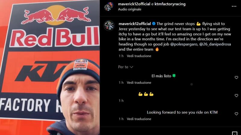 MotoGP 2024. Maverick Vinales ai test KTM di Jerez: &quot;Vorrei guidare ma non posso&quot; [VIDEO]