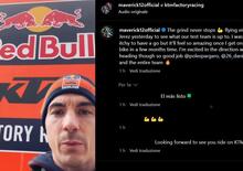 MotoGP 2024. Maverick Vinales ai test KTM di Jerez: Vorrei guidare ma non posso [VIDEO]