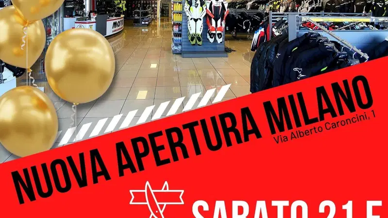 Motoabbigliamento annuncia l'apertura del suo 25&deg; negozio in zona Corso Lodi a Milano
