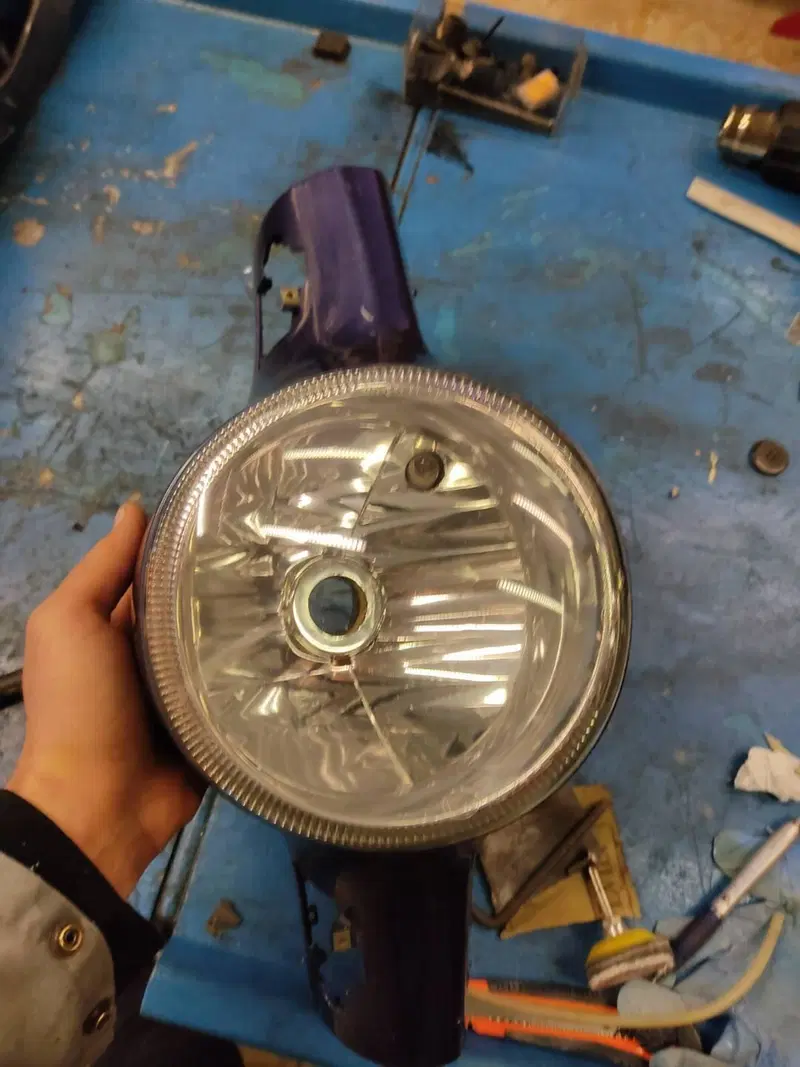 Faro e cover piaggio vespa 200 250 300 (2)