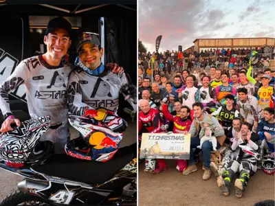 I Campioni e le leggende della MotoGP a tutto gas al Rocco's Ranch per Valencia. Mamola, Checa, Espargarò, Martin, Acosta e moltri altri [VIDEO E GALLERY]