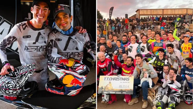 I Campioni e le leggende della MotoGP a tutto gas al Rocco's Ranch per Valencia. Mamola, Checa, Espargar&ograve;, Martin, Acosta e moltri altri [VIDEO E GALLERY]