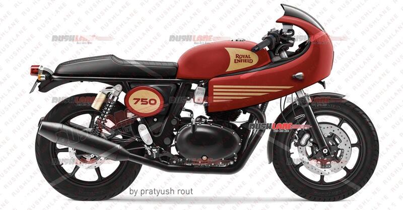 Dopo essere stata paparazzata, arriva il render della futura Royal Enfield GT750