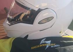 Casco modulare Scorpion Exo bianco usato Scorpion Helmets