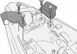 Kit specifico Givi 1121kit per portavaligie latera